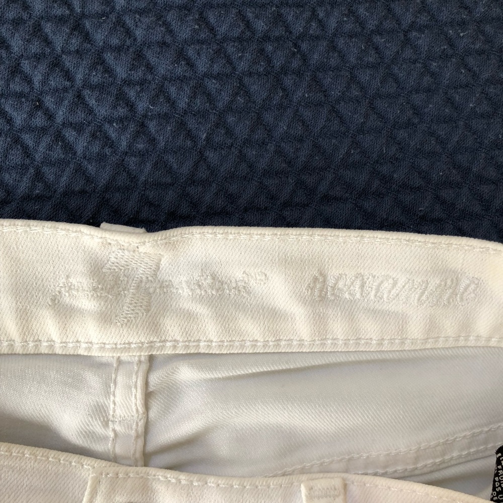 7 for All Mankind Roxanne White Skinny Jeans - Picture 4 of 7